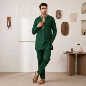 Emerald Zari Detailed Kurta Salwar for Wedding