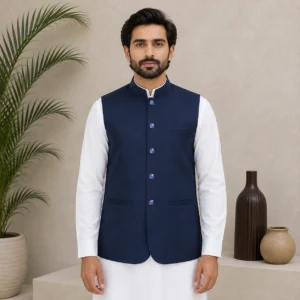 Navy Blue Suting Wedding Waist Coat Men