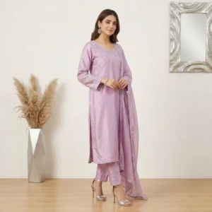 Pink Flare pakistani silk suits