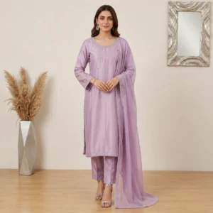 Pink Flare pakistani silk suits