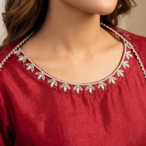Wine Red pakistani silk suits UK