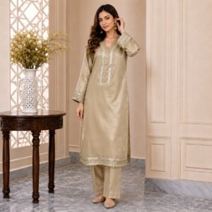 Beige pakistani silk suits uk
