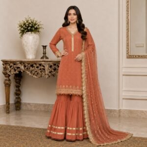 Terracotta chiffon suits uk