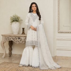 off-white chiffon suits uk