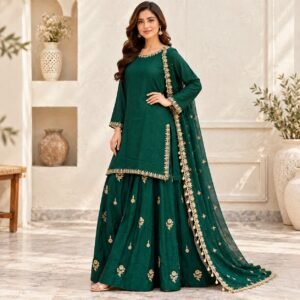 Green Pakistani Wedding Wear for Women