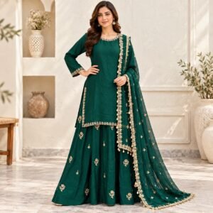 Green Pakistani Wedding Wear for Women