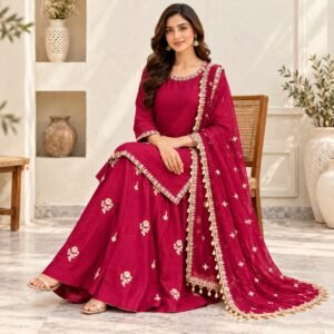 Magenta Pakistani Wedding Party Dresses