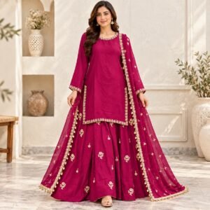 Magenta Pakistani Wedding Party Dresses