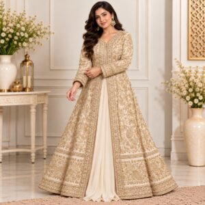 Off-White Bridal Maxi For Barat