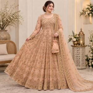 Peach Pakistan Walima Dresses